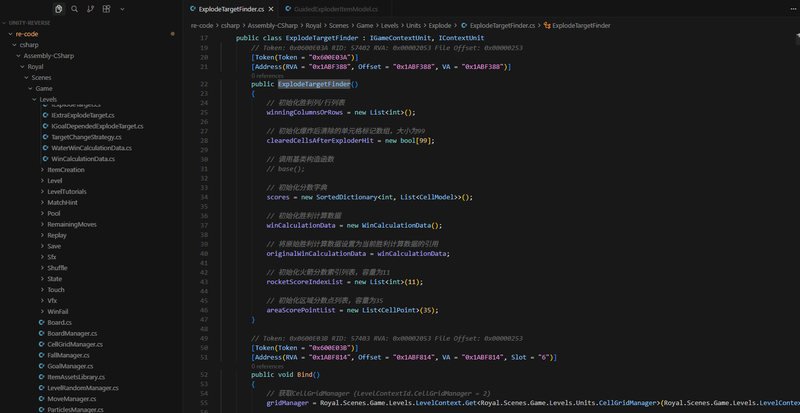ExplodeTargetFinder类定义